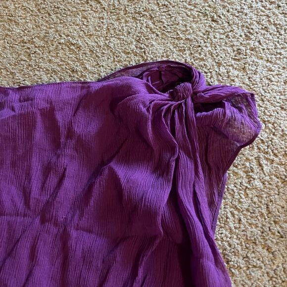 Alice + Olivia purple silk blouse small - Picture 7 of 7